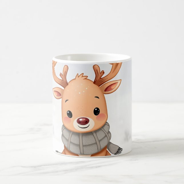 baby reindeer kawaii kaffemugg (Center)