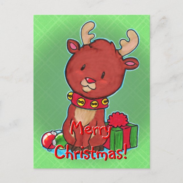 Baby Reindeer-vykort Helg Vykort (Framsida)