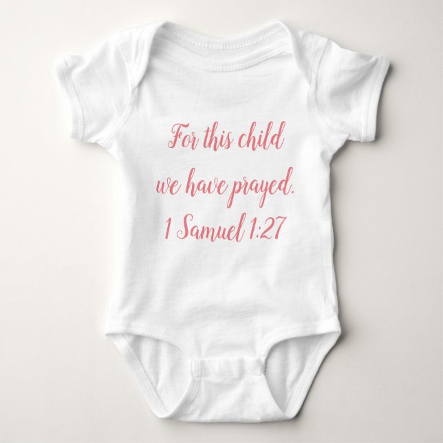 Baby Religiösa Faith Christian Bible Baby Bodysui T Shirt (Framsida)