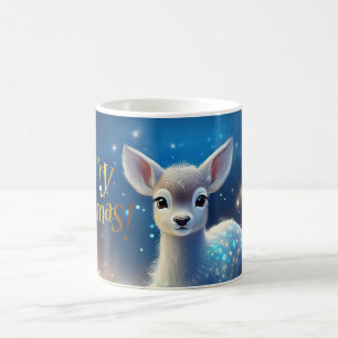 Baby renar med God jul hälsning Kaffemugg