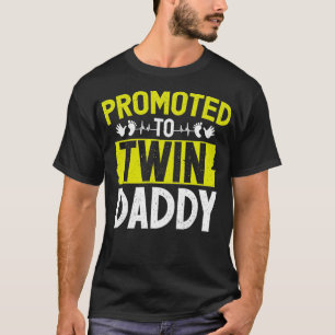 Baby Reve för befordrad Gravid i Twin Pappa T Shirt