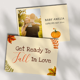 Baby Reveal   Meddelande om Gravid av fallfoto