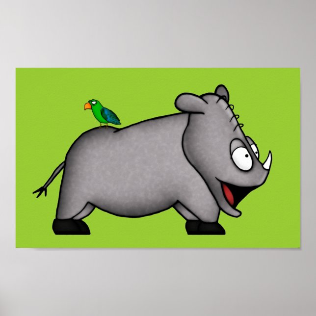 Baby Rhino Poster (Framsidan)