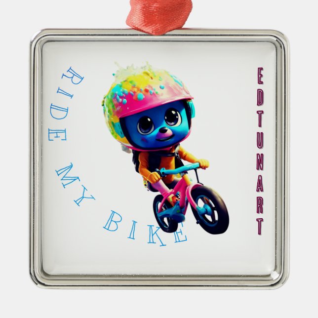 Baby Ride min cykel Julgransprydnad Metall (Framsidan)