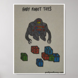 Baby Robot Leksak Poster