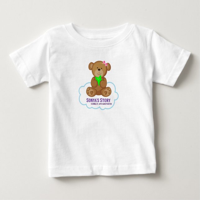 Baby Romper Logotyp Sonya's Story T-shirt (Framsida)