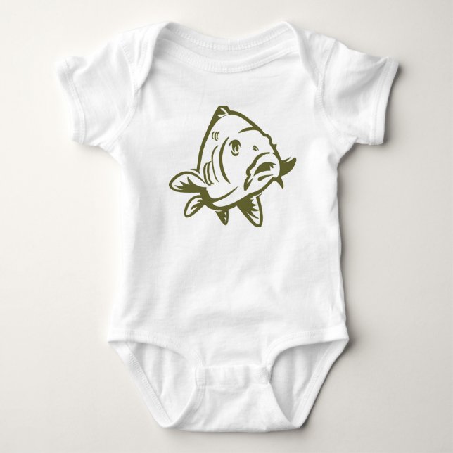 Baby romper met karper tee shirt (Framsida)