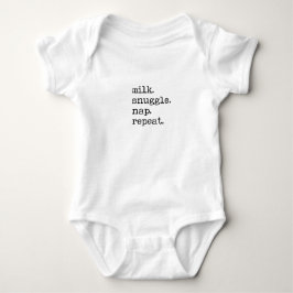 Baby Romper - Milk, Snuggle, Nap, Repeat T Shirt