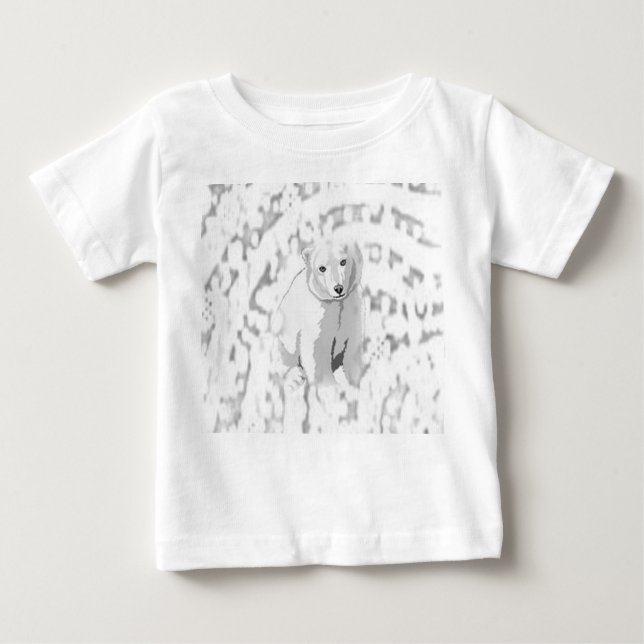 Baby Romper Polar Bear T Shirt (Framsida)