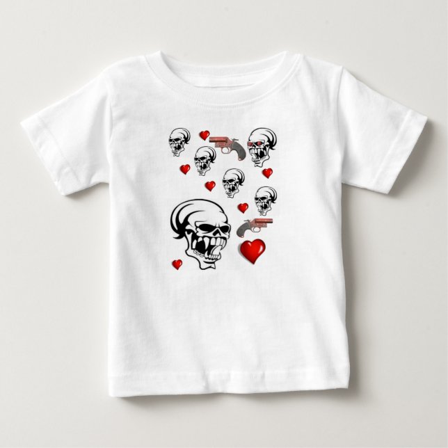 Baby Romper T Shirt (Framsida)