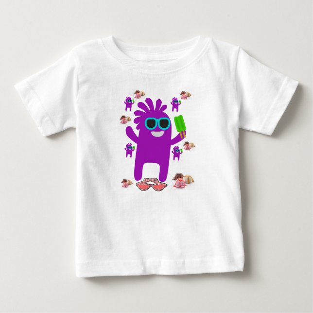Baby Romper Tee Shirt (Framsida)