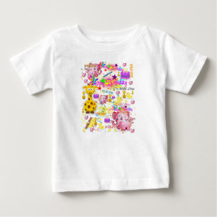 Baby Romper Vild 1 första födelsedag T Shirt