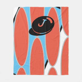 Baby RoomCUTE_BLUE_WHITE_BLACK_ RMDESIGNFLO55 Fleecefilt