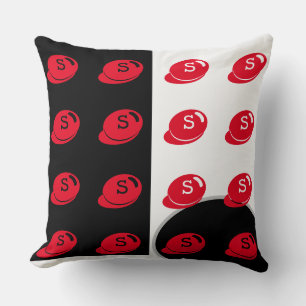 Baby RoomCUTE_RED_WHITE_BLACK_GRÅTT RMDESIGNFLO55 Kudde