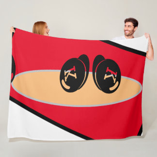 Baby RoomCUTE_RED_WHITE_BLACK_ RMDESIGNFLO55 Fleecefilt