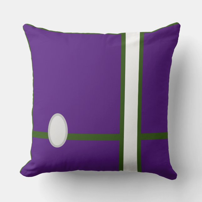 Baby RoomCUTE_ROYALPURPLE,GRÖNT,GRÅTT,RMDESIGNFLO5 Kudde (Framsida)