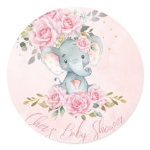 Baby Rosa Blommigt Cute Elephants Twillingar Baby