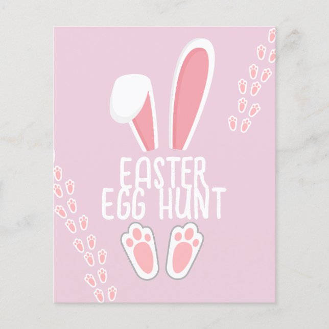 Baby Rosa Bunny Kids Påskägg Hunt Game (Framsida)