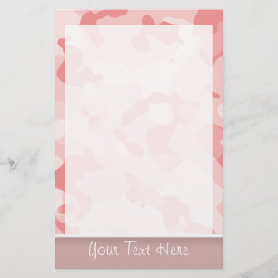 Baby Rosa Camo; Personlig Brevpapper
