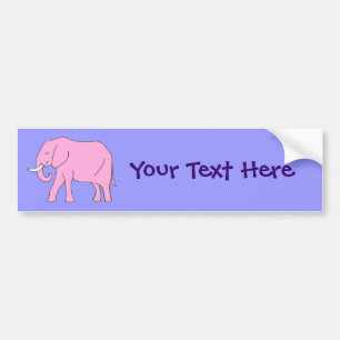 Baby Rosa Elephant Walking Bildekal