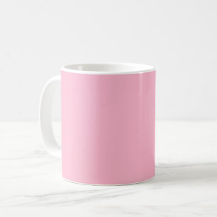 Baby rosa, fast färg kaffemugg