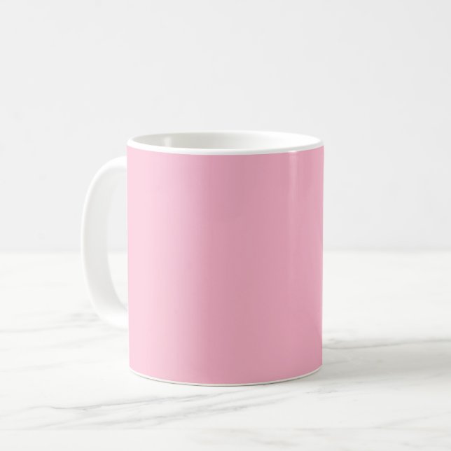 Baby rosa, fast färg kaffemugg (Framsida vänster)