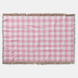Baby Rosa Gingham Filt
