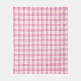 Baby Rosa Gingham Fleecefilt