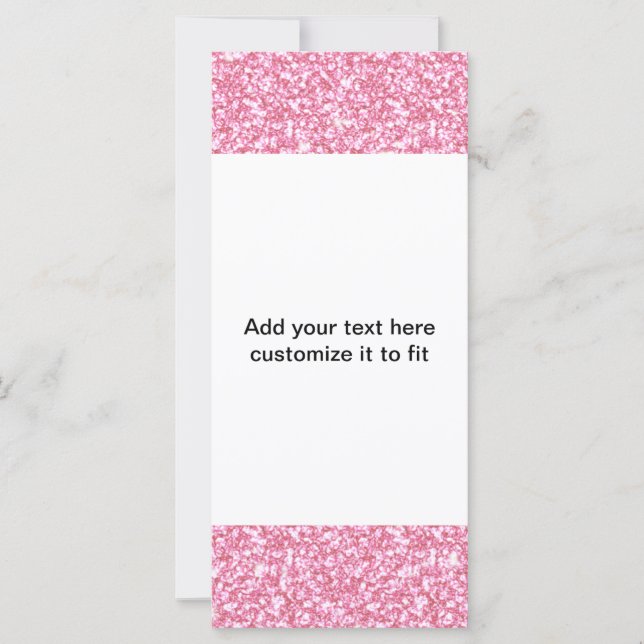 Baby Rosa Glitter tryckt (Framsida)