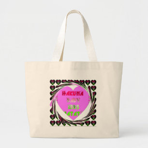 Baby Rosa Hearts Hakuna Matata Baby Kids Design.p Jumbo Tygkasse