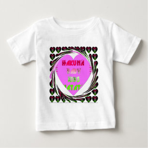 Baby Rosa Hearts Hakuna Matata Baby Kids Design.p Tee Shirt