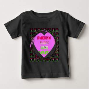 Baby Rosa Hearts Hakuna Matata Baby Kids Design.p Tröja