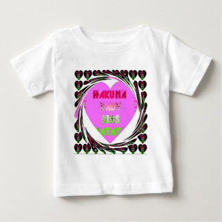Baby Rosa Hearts Hakuna Matata Baby Kids Design.p Tröja