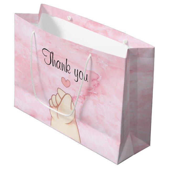 baby rosa koreanska hjärtat (Framsidan Vinklad)