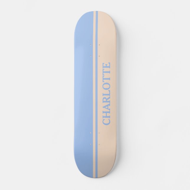 Baby Rosa och blått Mini Skateboard Bräda 18,5 Cm (Framsida)