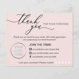 Baby Rosa Online Store Small Business Tack Flygblad