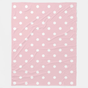 Baby Rosa Polka dots Fleecefilt