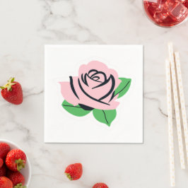 Baby Rosa Rosa Pappersservett