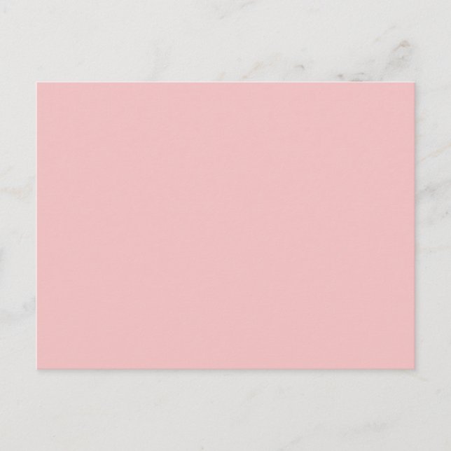 Baby Rosa Solid Färg Vykort (Framsida)