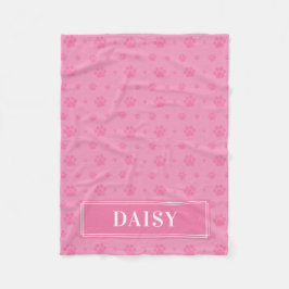 Baby Rosa Tass Monogram Pet Fleece Blanket