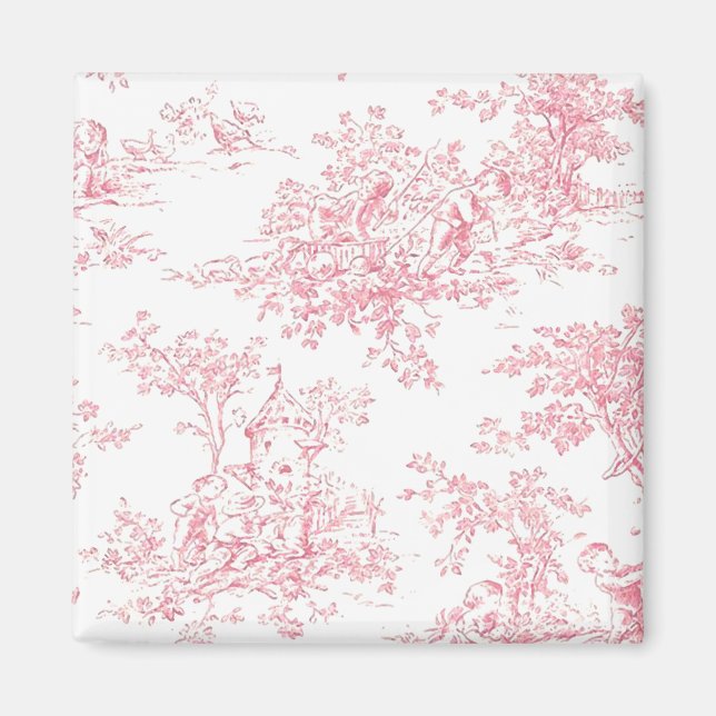 Baby Rosa Toille magnet (Framsidan)