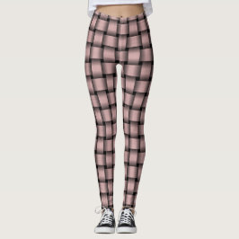 Baby Rosa Vävmönster Leggings