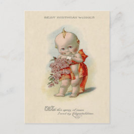 Baby Rosbukett Vykort