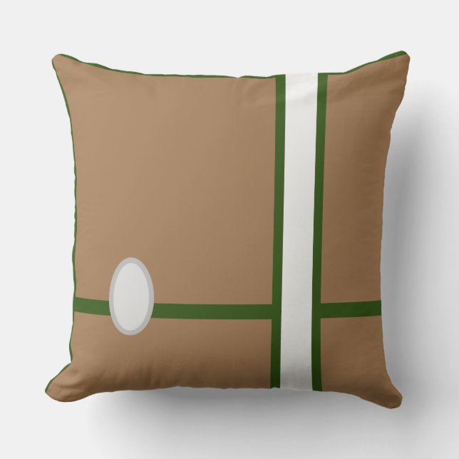 Baby Rum CUTE_LIGHT BROWN,GRÖNT,RMDESIGNFLO55 Kudde (Framsida)