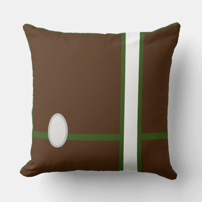 Baby Rum CUTE_MÖRK BROWN ,GRÖNT,RMDESIGNFLO55 Kudde (Framsida)