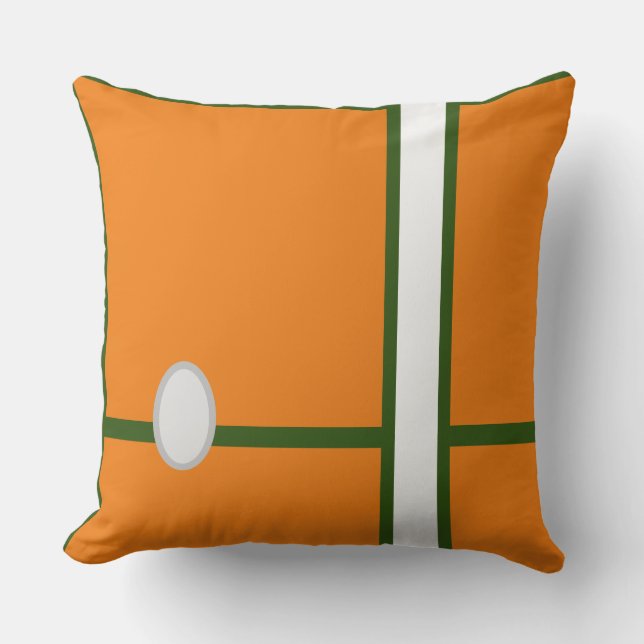 Baby-rumskort _ MediumORANGE,GRÖNT,RMDESIGNFLO55 Kudde (Framsida)