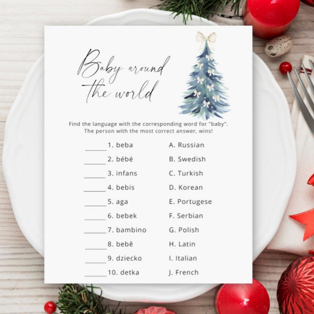 Baby runt hela världen - Vinter Baby Shower (Skapare uppladdad)