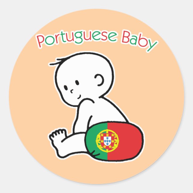 Baby Runt Klistermärke (Framsida)
