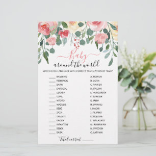 Baby runt om i världen med svar Baby Shower