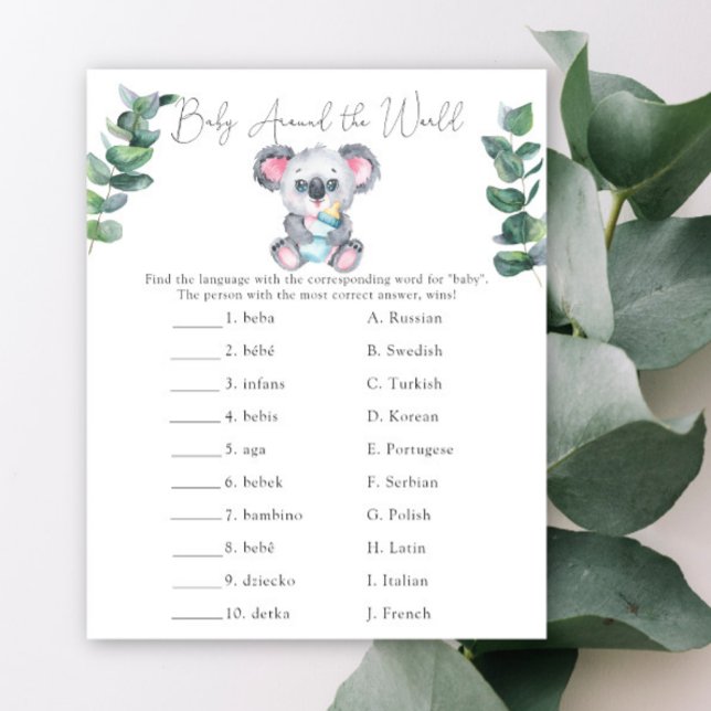 Baby runt världen - Koala Babyfirande (Skapare uppladdad)